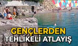 Gençlerden tehlikeli atlayış
