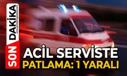 Acil serviste patlama: 1 hemşire yaralandı