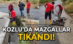 Kozlu'da mazgallar tıkandı