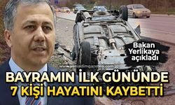 Bayramın ilk günündeki trafik kazalarında 7 kişi hayatını kaybetti