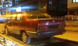 Drift atan sürücünün aracı trafikten men edildi