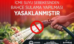 İçme suyu şebekesinden bahçe sulama yasaklandı