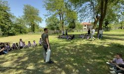 Minik öğrencilerin kamp sevgisi