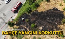 Bahçe yangını korkuttu