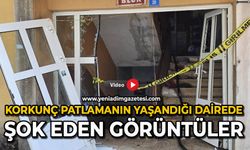 Korkunç patlamanın yaşandığı dairede şok eden görüntüler
