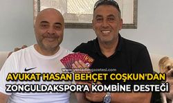 Avukat Hasan Behçet Coşkun'dan Zonguldakspor'a kombine desteği