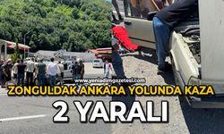 Zonguldak Ankara yolunda kaza: 2 yaralı