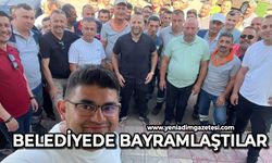 Temizlik İşleri Müdürlüğü’nde bayramlaştılar