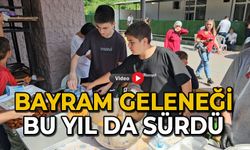 Bayram geleneği bu yıl da sürdü