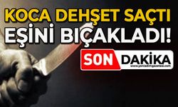Koca dehşet saçtı: Eşini bıçakladı