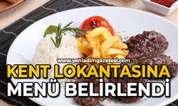 Kent lokantasına menü belirlendi