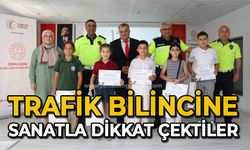Trafik bilincine sanatla dikkat çektiler