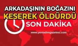 Parkta olay: Arkadaşının boğazını keserek öldürdü