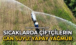 Sıcaklarda çiftçilerin can suyu: Yapay yağmur