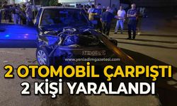 2 otomobil çarpıştı: 2 yaralı