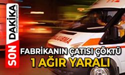 Fabrikanın çatısı çöktü: 1 ağır yaralı
