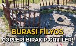 Burası Filyos: Çöpleri bırakıp gittiler!