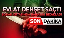 Sokak ortasında babasını bıçakladı