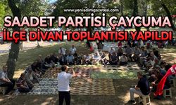 Saadet Partisi Çaycuma İlçe Divan Toplantısı yapıldı
