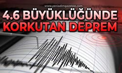 4,6 büyüklüğünde deprem