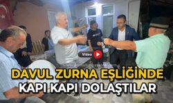 Davul zurna eşliğinde kapı kapı dolaştılar