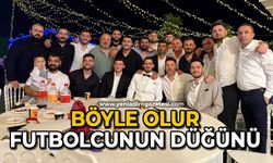 Böyle olur futbolcunun düğünü