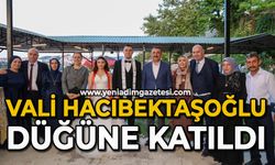 Vali Hacıbektaşoğlu düğüne katıldı