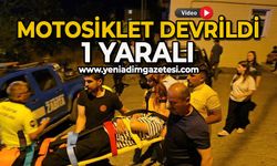 Kontrolden çıkan motosiklet devrildi: 1 yaralı
