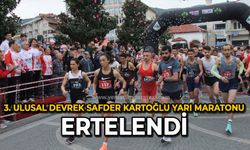 3. Ulusal Devrek Safder Kartoğlu yarı maratonu ertelendi