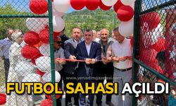 Futbol sahası açıldı