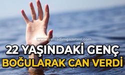 Acı olay: 22 yaşındaki genç boğularak can verdi