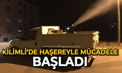 Kilimli’de haşereyle mücadele başladı