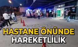 Hastane önünde hareketlilik