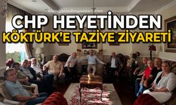 CHP heyetinden Ali İhsan Köktürk’e taziye ziyareti