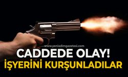 Caddede olay: İşyerini kurşunladılar