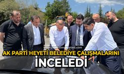 AK Parti heyeti, belediye çalışmalarını inceledi