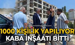 1000 kişilik yapılıyor kaba inşaatı bitti