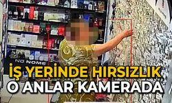 İş yerinde hırsızlık: O anlar kamerada