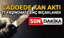 Caddede kan aktı: 17 yaşındaki genç bıçaklandı