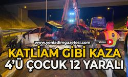 Katliam gibi kaza: 4'ü çocuk 12 yaralı