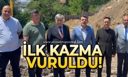 İlk kazma vuruldu