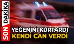 Yeğenini kurtardı, kendi can verdi