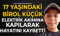 17 yaşındaki Birol Küçük elektrik akımına kapılarak hayatını kaybetti