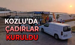 Kozlu'da çadırlar kuruldu