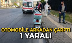 Otomobile arkadan çarptı: 1 yaralı