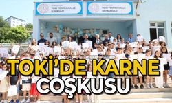 TOKİ’de karne coşkusu