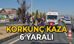 Korkunç kaza: 6 yaralı