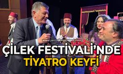 Çilek Festivali’nde tiyatro keyfi yapıldı