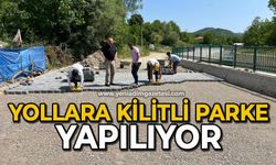 Yollara kilitli parke yapılıyor