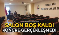 Salon boş kaldı Kongre gerçekleşmedi